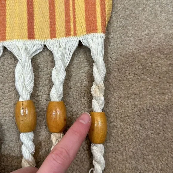 Macrame Wall Hanging Hand-Woven Tassel Tapestry Decoration Indoor Outdoor - Picture 6 of 10